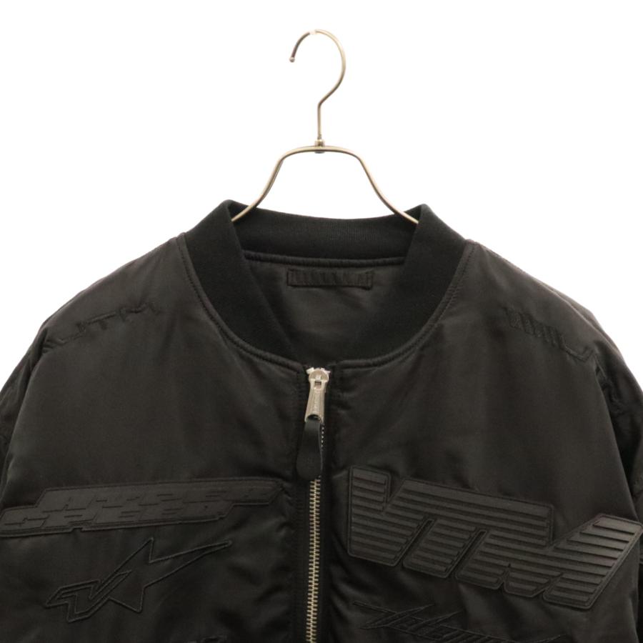 VETEMENTS ヴェトモン ブラックアウトモーターサイクルボンバー VETEMENTS ヴェトモン ブラックアウトモーターサイクルボンバー
