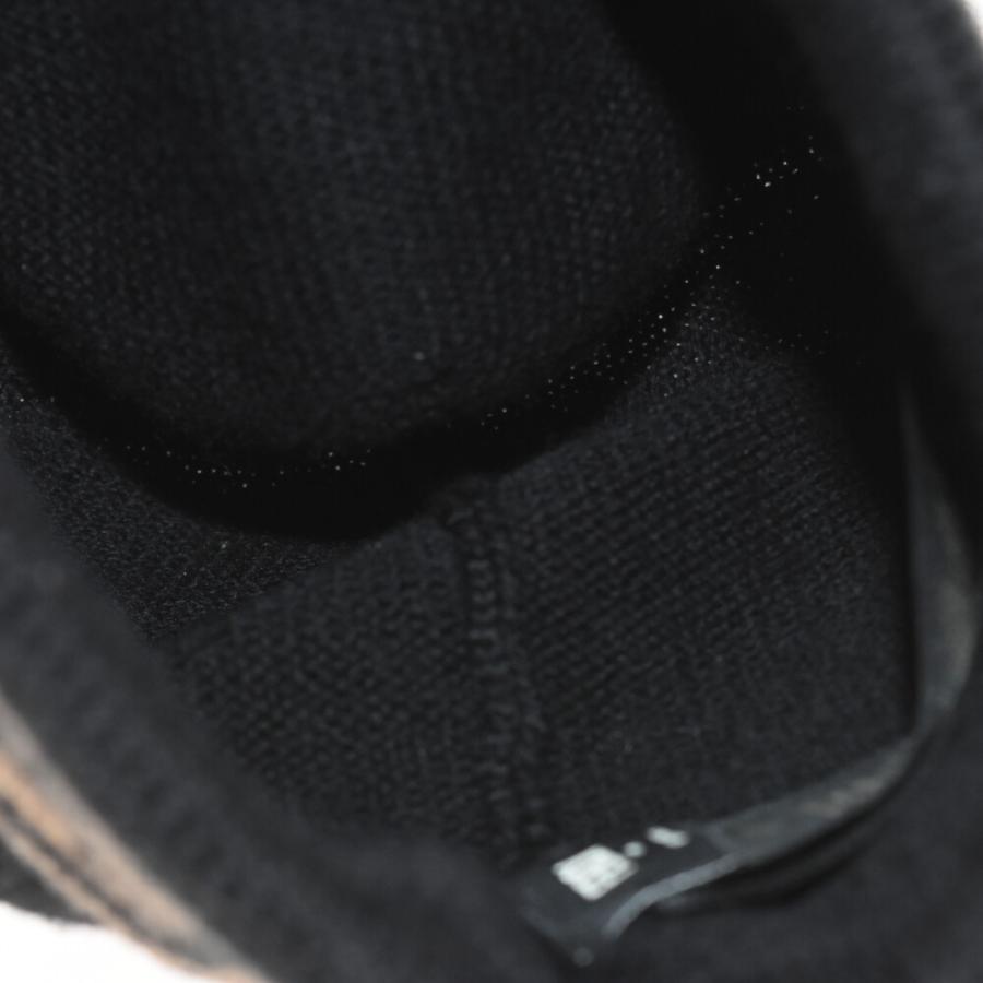 FENDI（フェンディ） ズッカ柄 ニットキャップ ビーニー ブラック