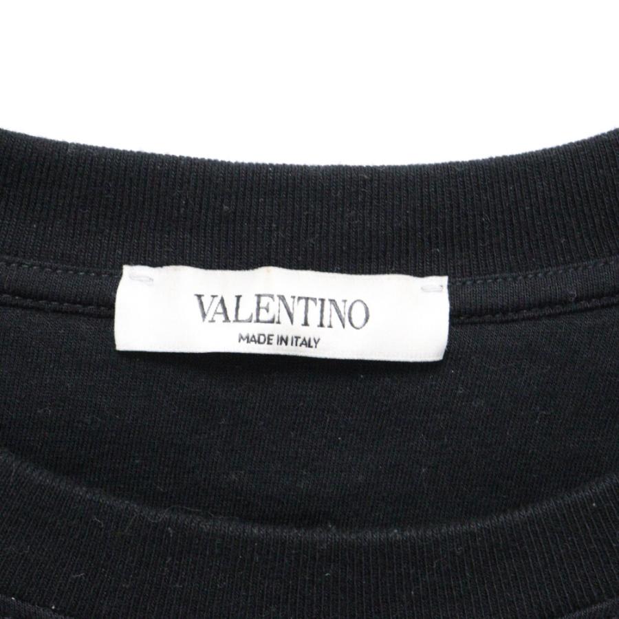 VALENTINO ヴァレンチノ Vロゴプリント 半袖Tシャツ クルーネックカットソー ブラック SV3MG02T5F6｜shopbring｜05