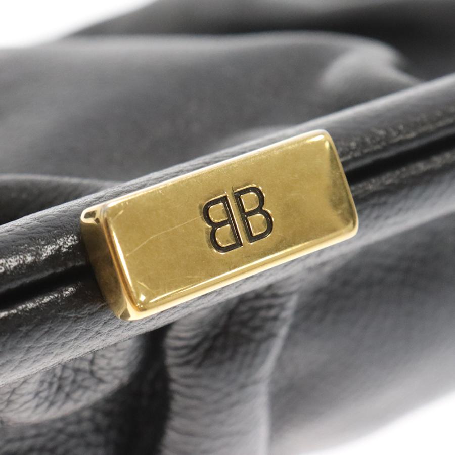 BALENCIAGA バレンシアガ ロゴプリント 2Way ショルダーバッグ レザー