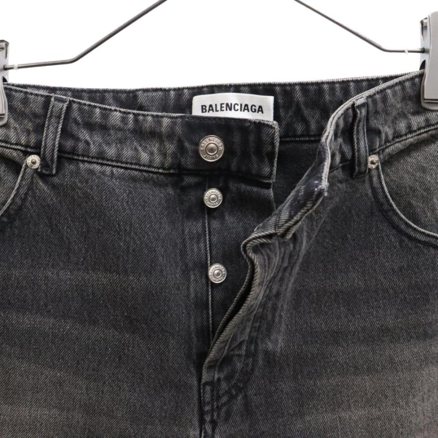 BALENCIAGA バレンシアガ クロップドヴィンテージ加工ワイド BALENCIAGA バレンシアガ クロップドヴィンテージ加工ワイド