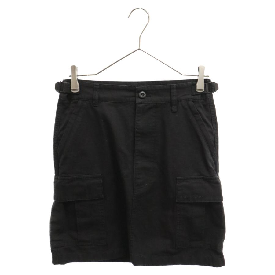 BALENCIAGA バレンシアガ リップストップカーゴスカート ブラック  