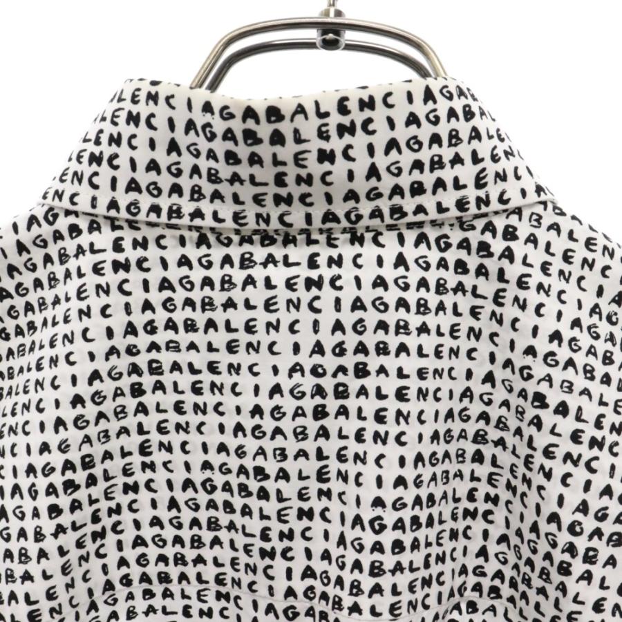 BALENCIAGA（バレンシアガ） ボタンダウン ロゴプリント長袖シャツ