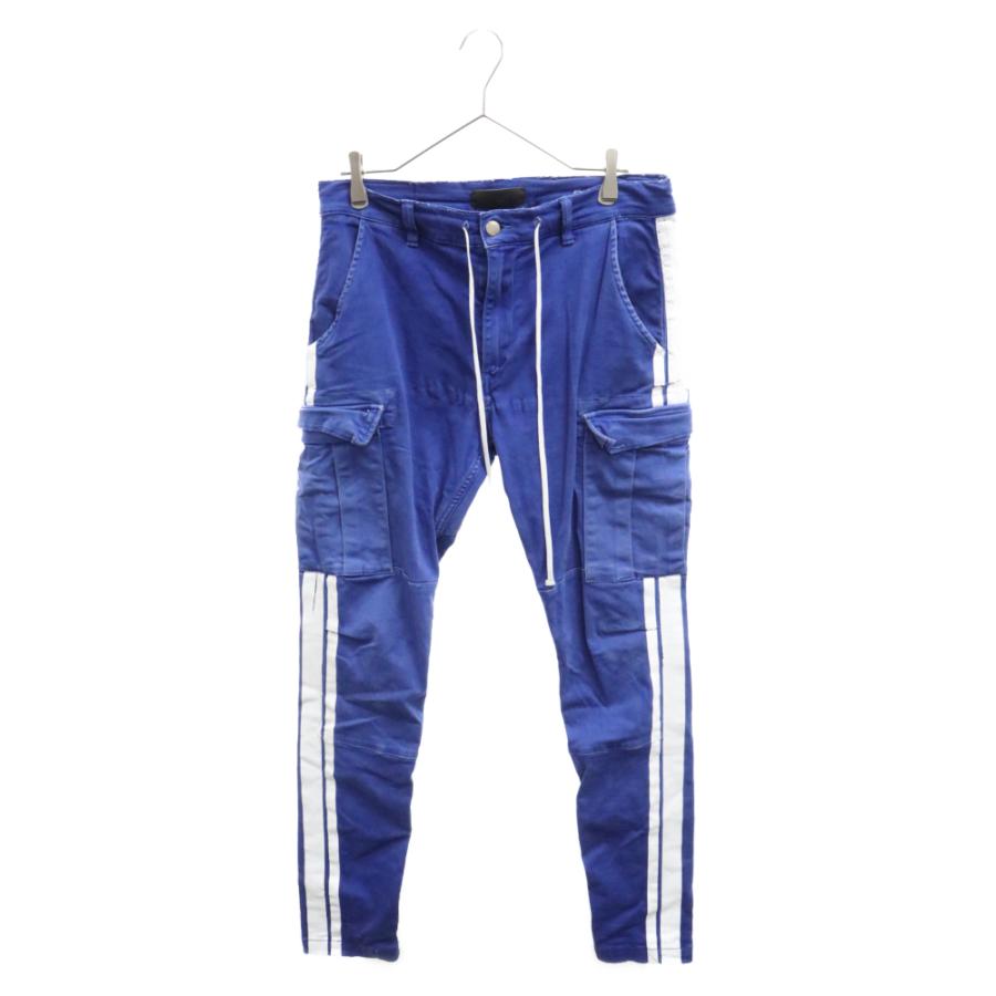 AMIRI アミリ サイドライン トラックカーゴパンツ ブルー : BRING