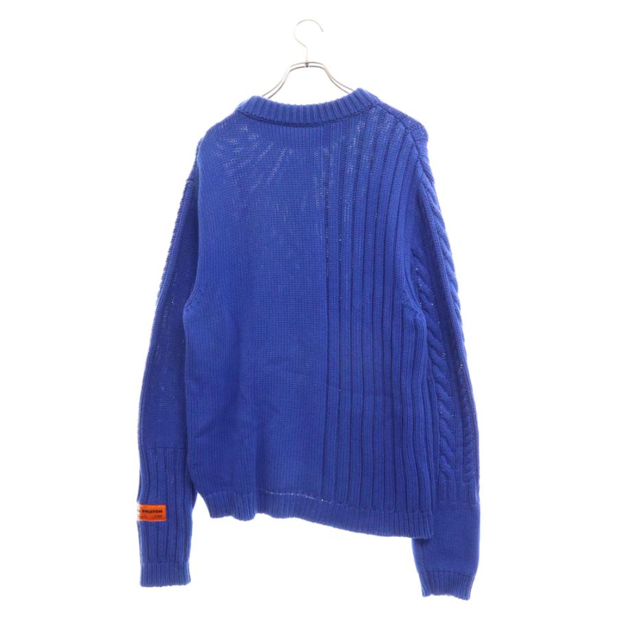HERON PRESTON ヘロンプレストン デザイン切替 クルーネック ニット 