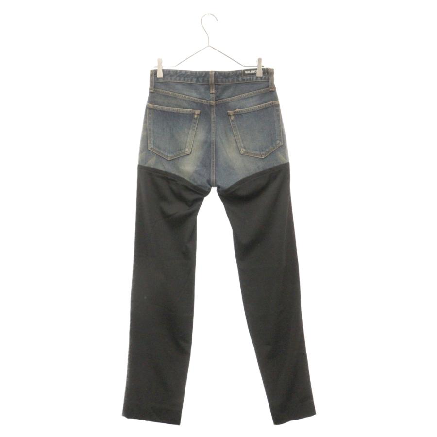 BALENCIAGA バレンシアガ パッチドストレートデニムパンツ BALENCIAGA バレンシアガ パッチドストレートデニムパンツ
