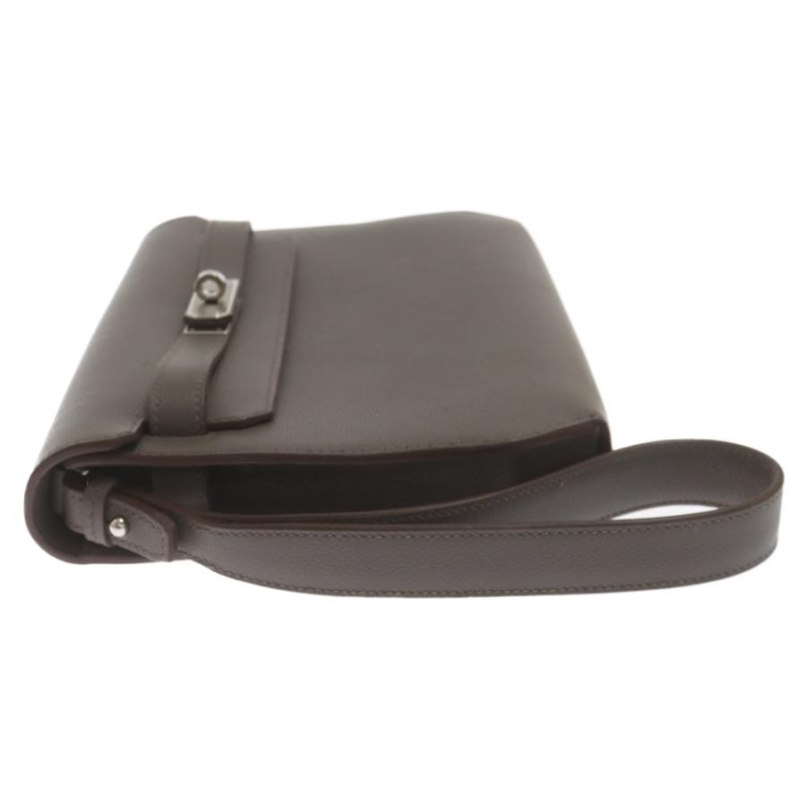 HERMES（エルメス） ケリーデペッシュ25 エベンヌ シルバー金具 レザー