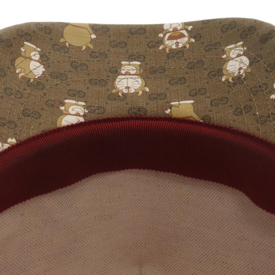 GUCCI グッチ ×ドラえもん ミニGGスプリーム メッシュキャップ ブラウン/レッド 648845 GUCCI（グッチ） ×ドラえもん ミニGGスプリーム メッシュキャップ
