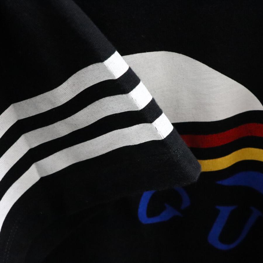 GUCCI グッチ 22SS ×adidas トレフォイルロゴプリント 3ライン半袖T  