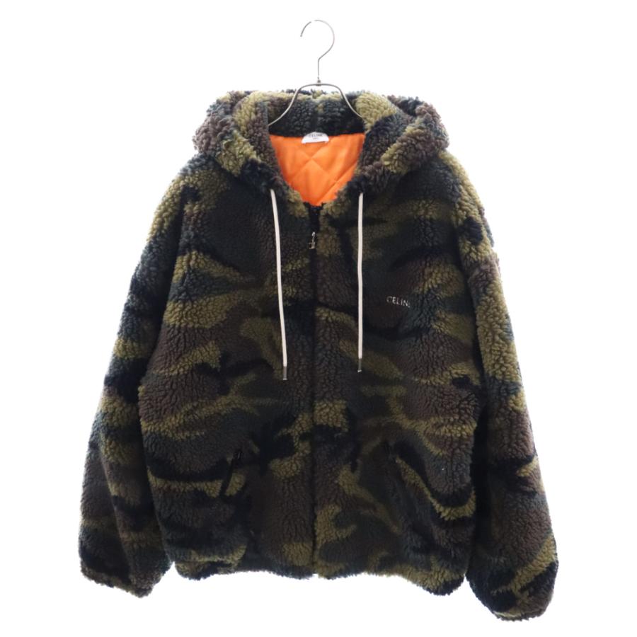 CELINE セリーヌ Camouflage Jacket カムフラージュジップアップフリースジャケット アウター カーキ 2Y905710S CELINE（セリーヌ） Camouflage Jacket カムフラージュジップアップ