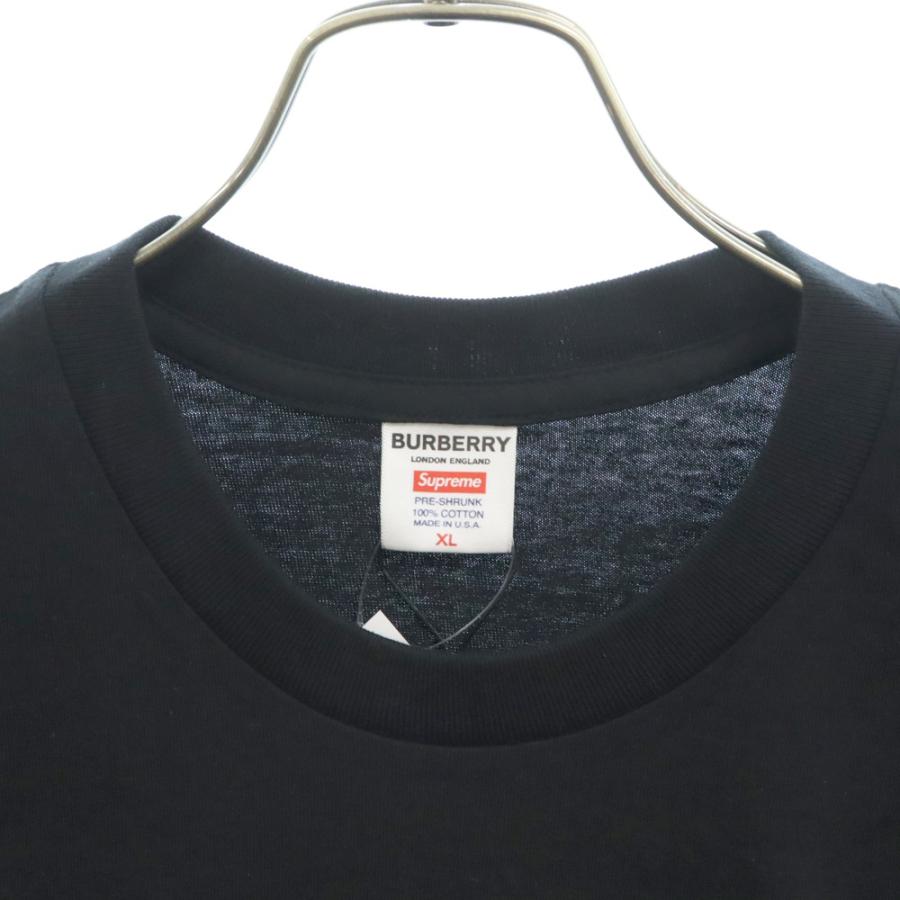 Supreme Burberry コラボ Tシャツ XL Supreme Burberry Box Logo Tee Black Men's - SS22 - GB