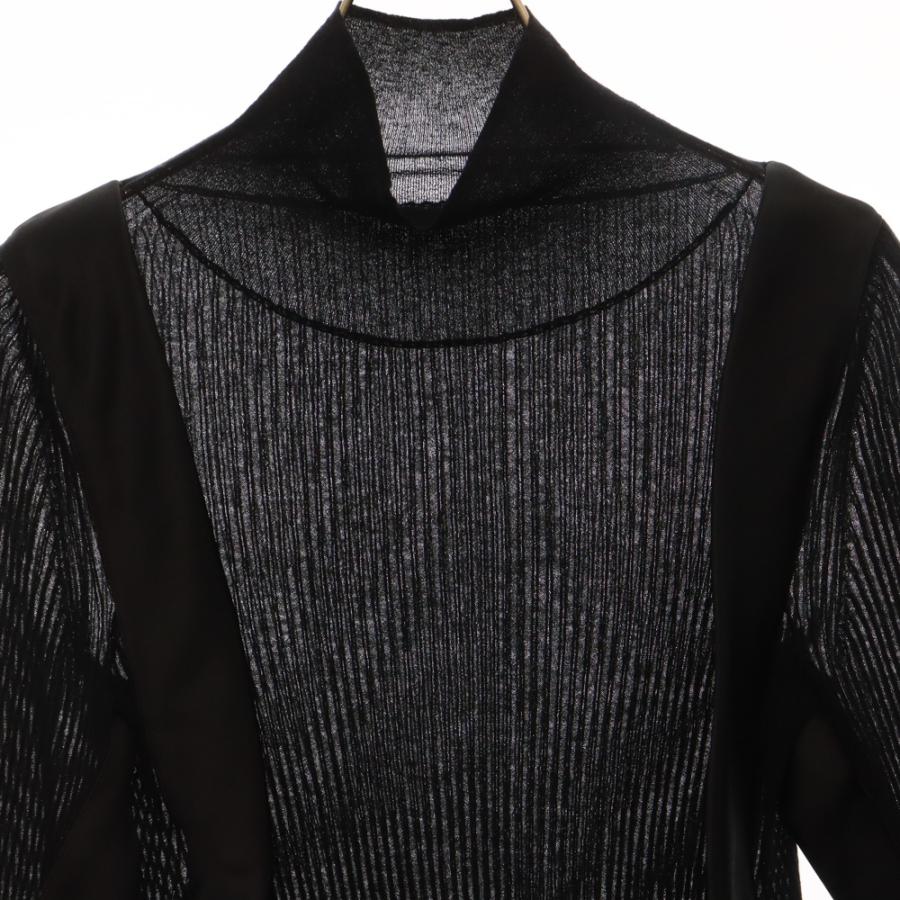 sacai（サカイ） 24SS Knit Pullover ナイロン切替 ドッキング 