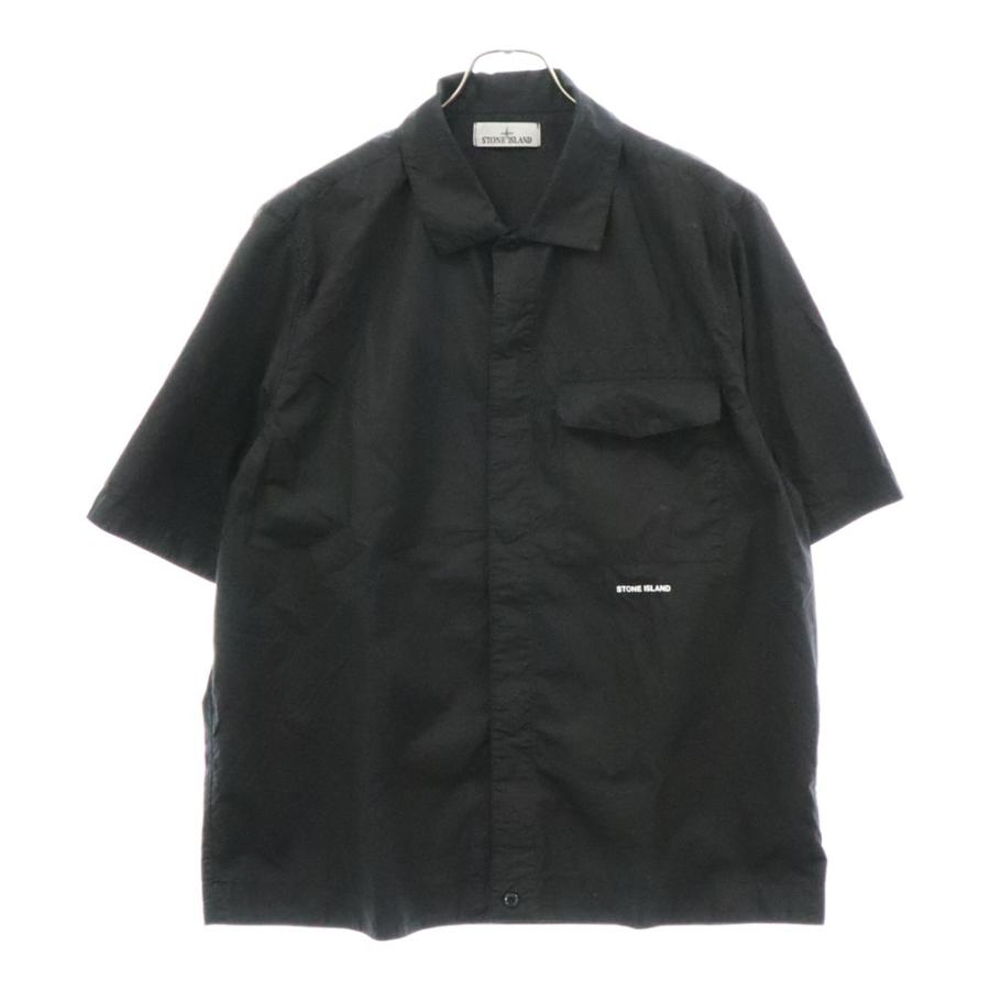 STONE ISLAND ストーンアイランド ロゴ ディテール 半袖シャツ STONE ISLAND ストーンアイランド ロゴ ディテール 半袖シャツ