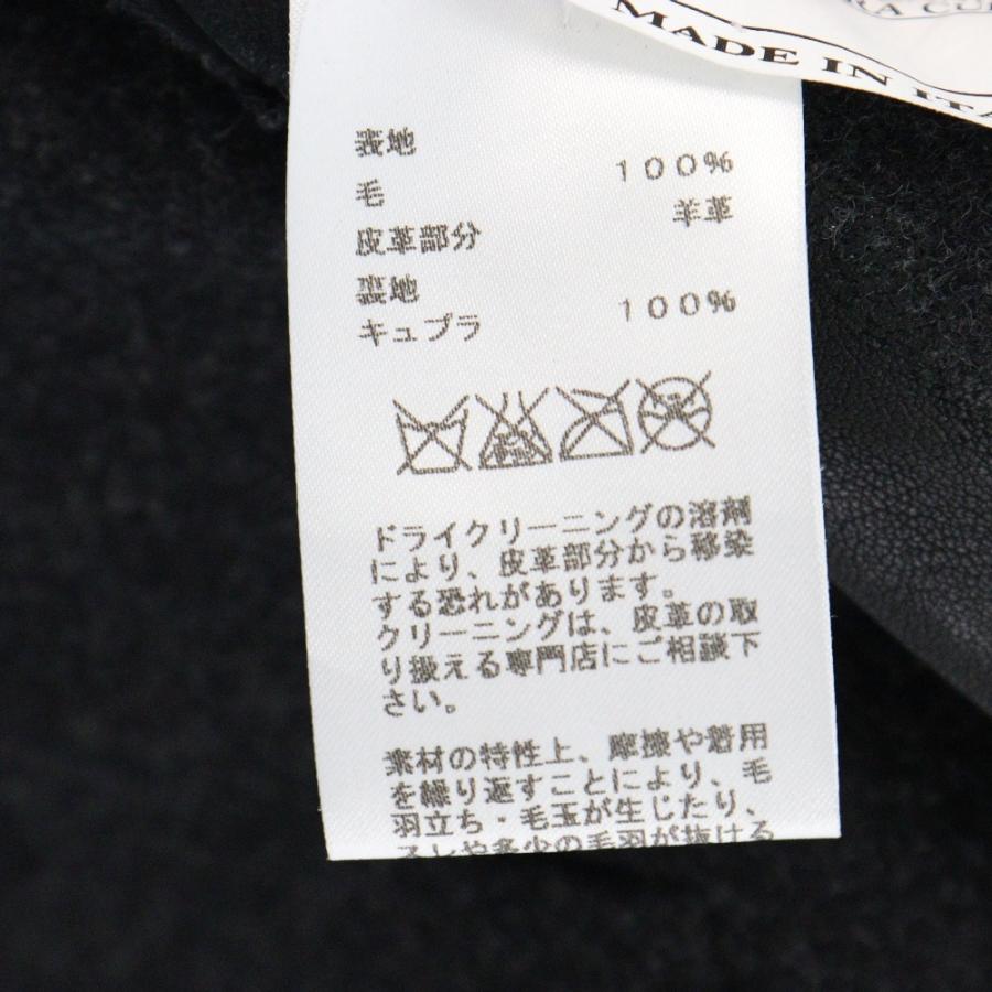 HERMES エルメス ラフェル 袖 レザー切替し ウールチェスター HERMES エルメス ラフェル 袖 レザー切替し ウールチェスター
