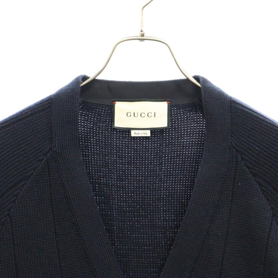 GUCCI グッチ ウェブラインポケット ウールニットカーディガン GUCCI グッチ ウェブラインポケット ウールニットカーディガン