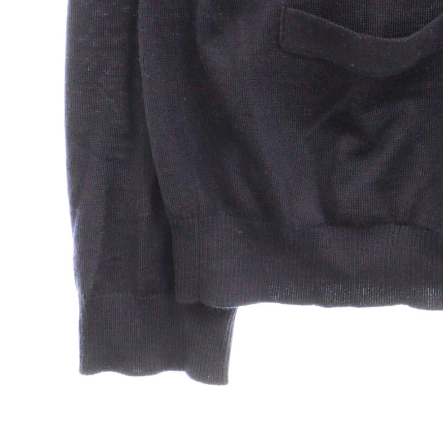 GUCCI（グッチ） シェリーライン Vネック薄手カーディガン ネイビー