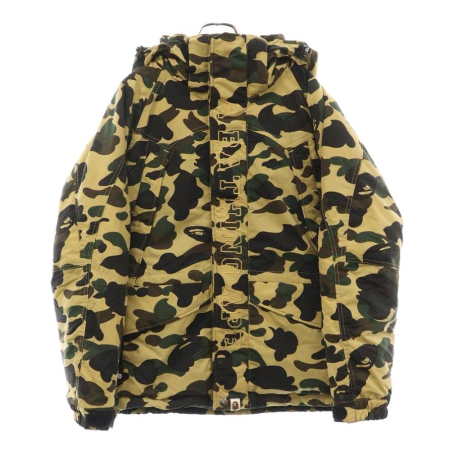 A BATHING APE アベイシングエイプ SNOWBOARD DOWN JACKET カモ柄  