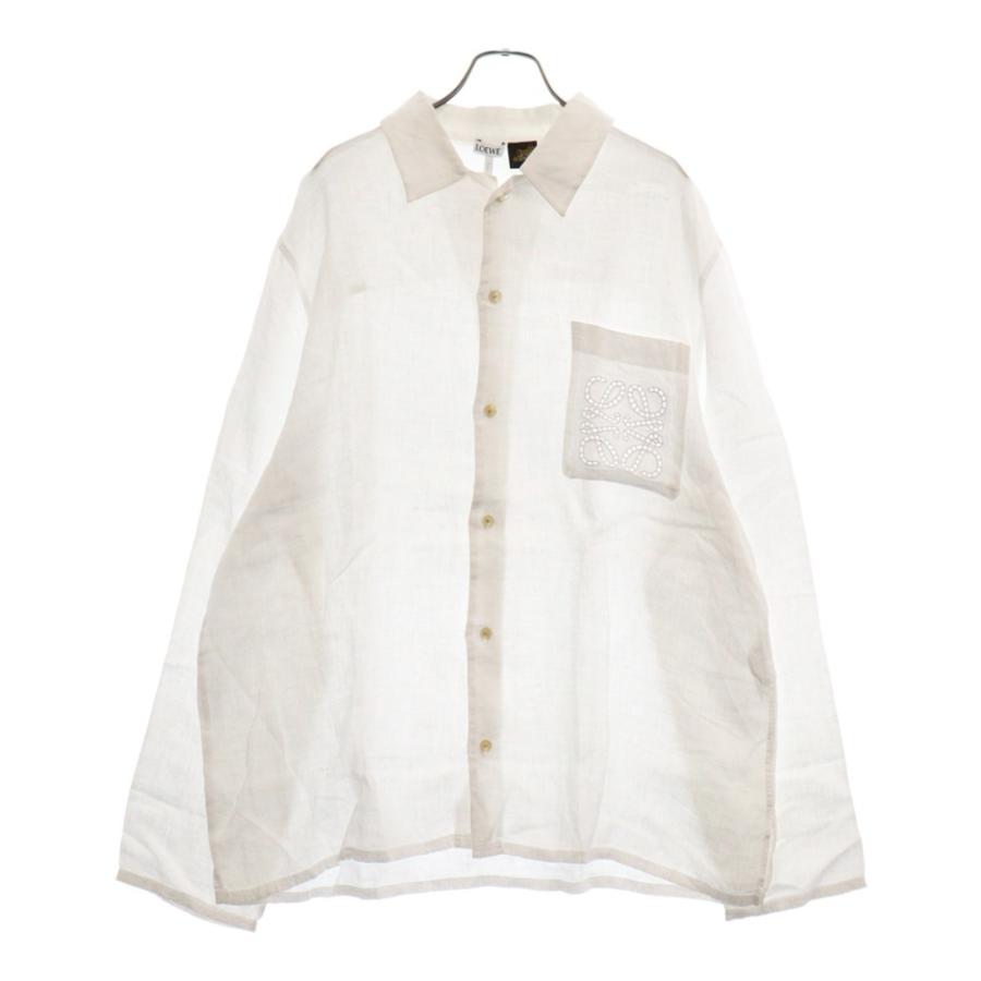 LOEWE ロエベ ANAGRAM POCKET SHIRT アナグラムポケット 長袖 LOEWE ロエベ ANAGRAM POCKET SHIRT アナグラムポケット 長袖