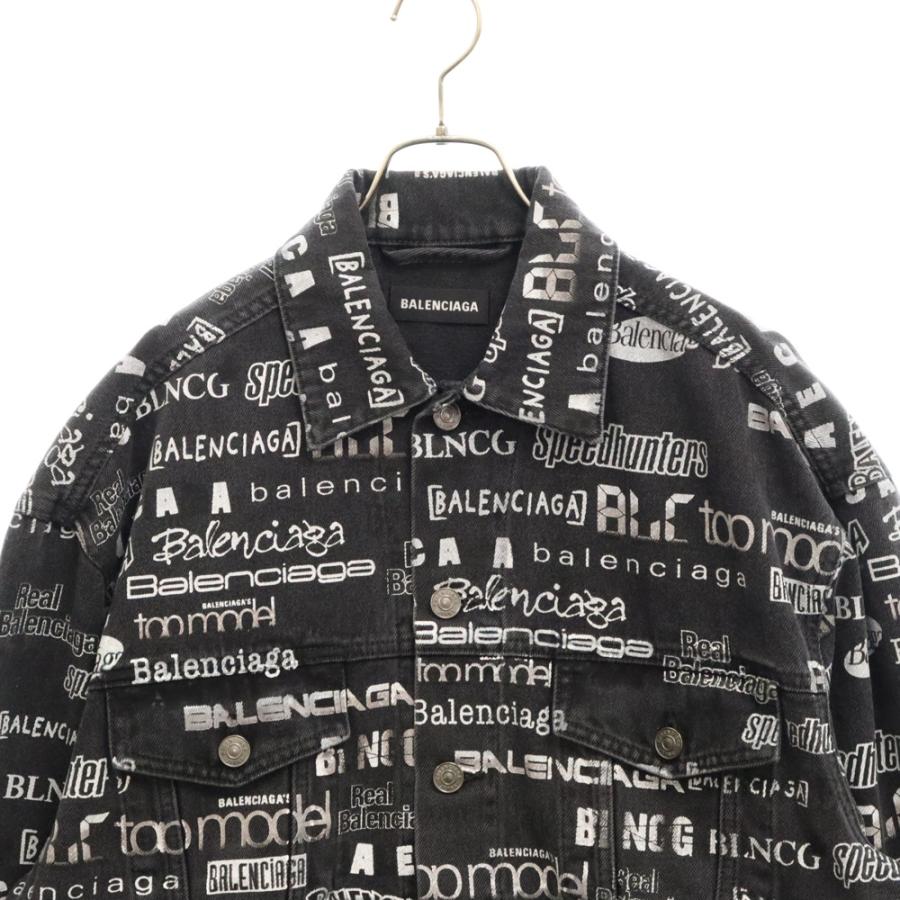 BALENCIAGA バレンシアガ 20AW Logo Print Denim Jacket ロゴ BALENCIAGA バレンシアガ 20AW Logo Print Denim Jacket ロゴ