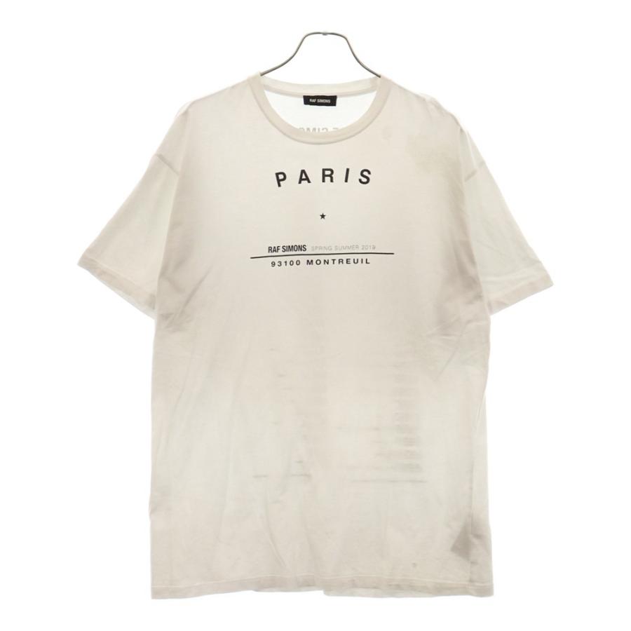 RAF SIMONS ラフシモンズ PARIS TOUR TEE フロントパリプリント 