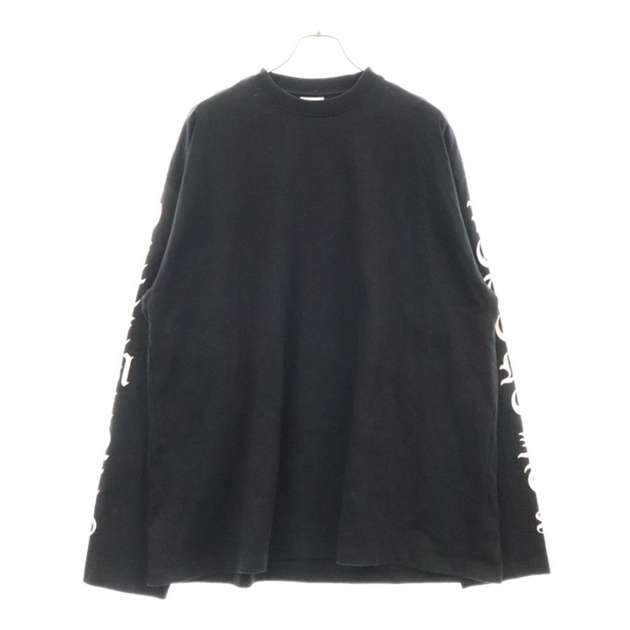 VETEMENTS ヴェトモン 20AW GOTHIC FONT LONGSLEEVE TEE 袖プリント 
