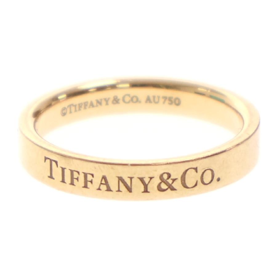 TIFFANY&Co ティファニー 18K 3mmフラットバンド リング ピンク  