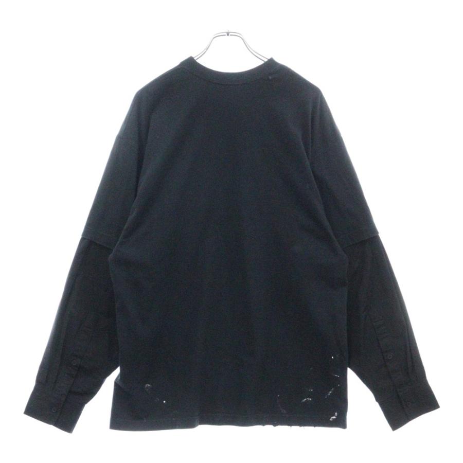 BALENCIAGA バレンシアガ 22AW 698631 TMV88 メタルロゴ シャツ BALENCIAGA バレンシアガ 22AW 698631 TMV88 メタルロゴ シャツ