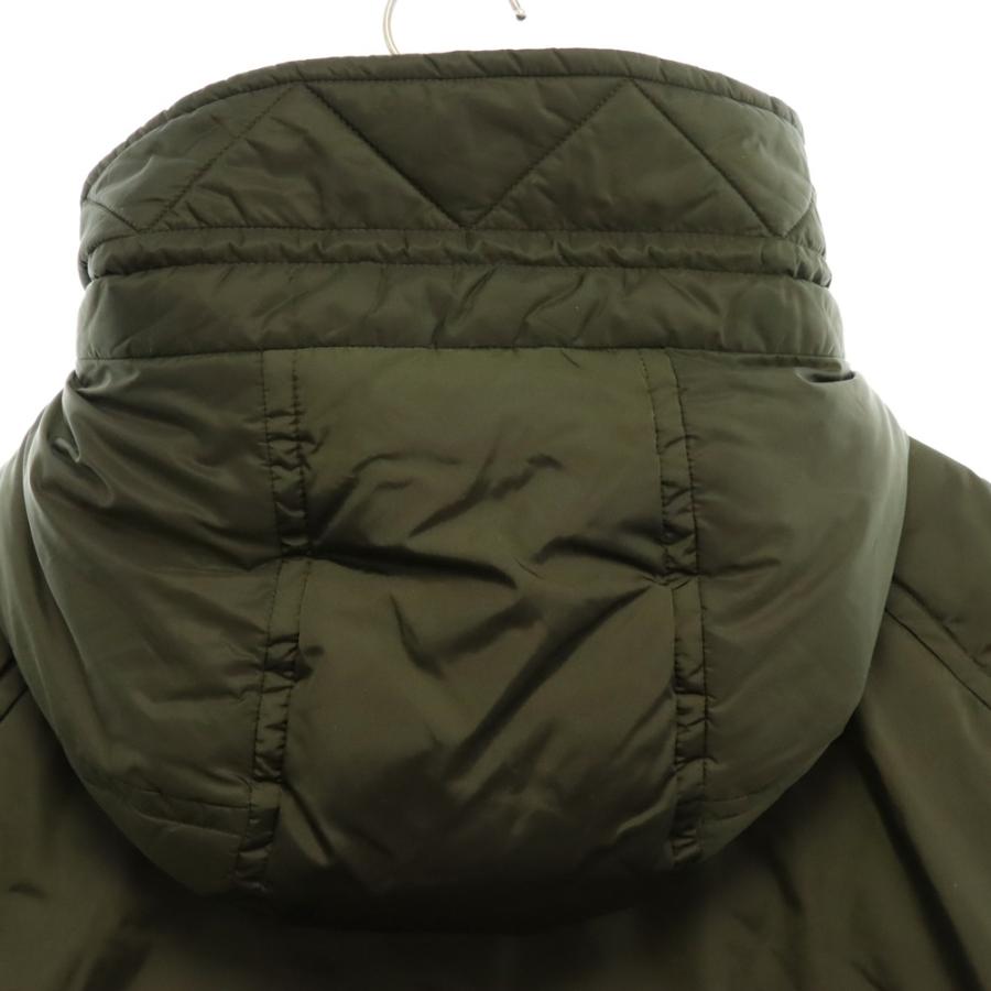 モンクレール 17AW Dirk Giubbotto 袖ロゴラバーワッペン フード付 4ポケット ダウンジャケット カーキ C20914232805 54155 【プリントタグ】