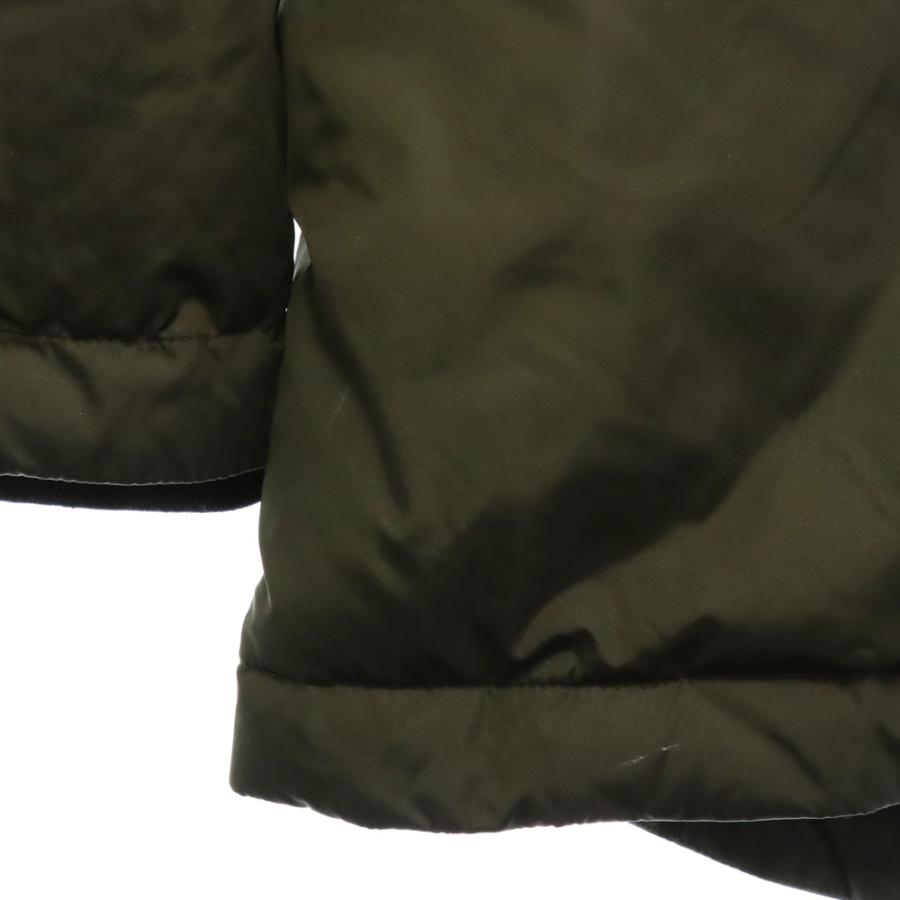 モンクレール 17AW Dirk Giubbotto 袖ロゴラバーワッペン フード付 4ポケット ダウンジャケット カーキ C20914232805 54155 【プリントタグ】