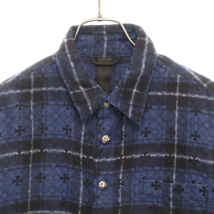 CHROME HEARTS クロムハーツ LOOSEENDS LS CHECK CHプラス総柄 CHROME HEARTS クロムハーツ LOOSEENDS LS CHECK CHプラス総柄
