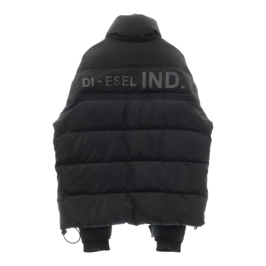 DIESEL / W-RUSSELL/ダウンジャケット/L/ポリエステル/BRD/a00555 DIESEL ディーゼル W-RUSSELL バックロゴプリント ダウンジャケット