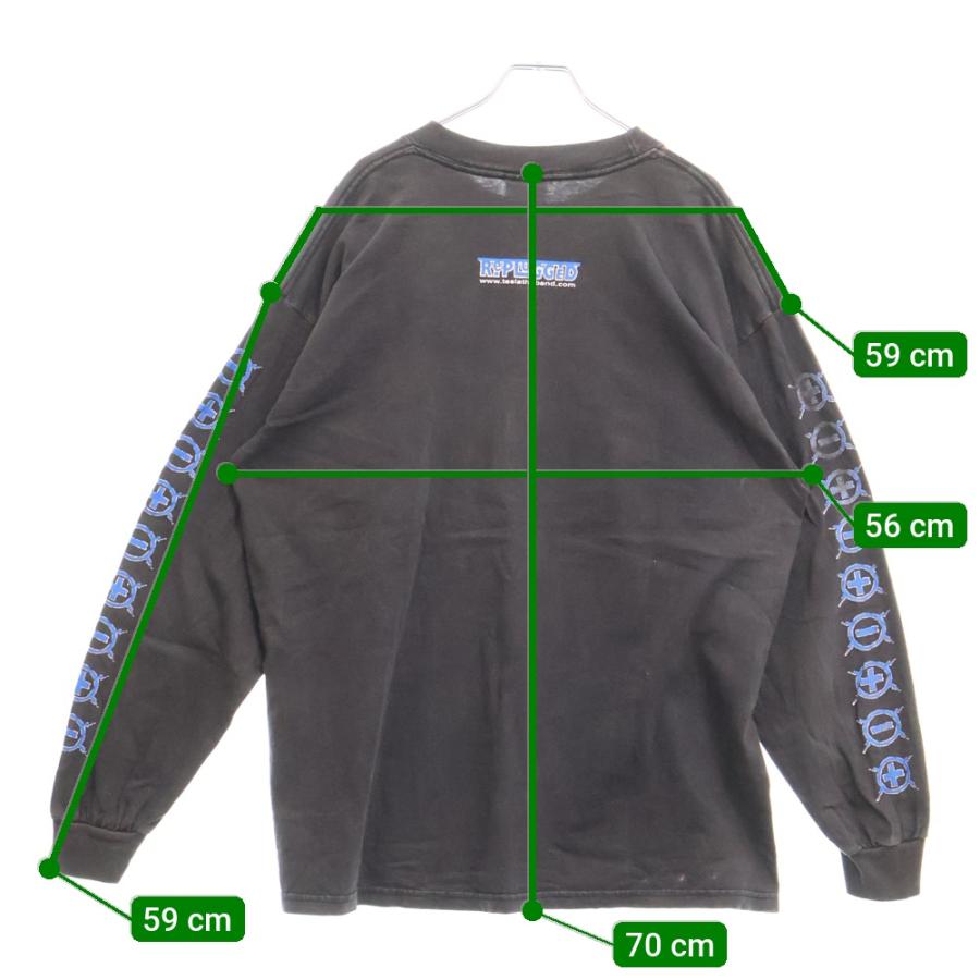 90s VINTAGE LACONIA 両袖プリント入り ロングTシャツ 長袖 90s VINTAGE LACONIA 両袖プリント入り ロングTシャツ 長袖