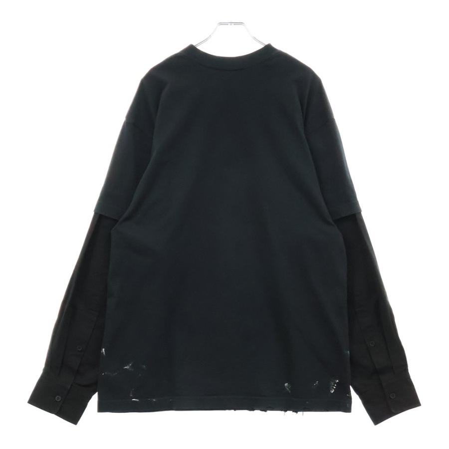 BALENCIAGA バレンシアガ 22AW 698631 TMV88 メタルロゴ シャツ BALENCIAGA バレンシアガ 22AW 698631 TMV88 メタルロゴ シャツ