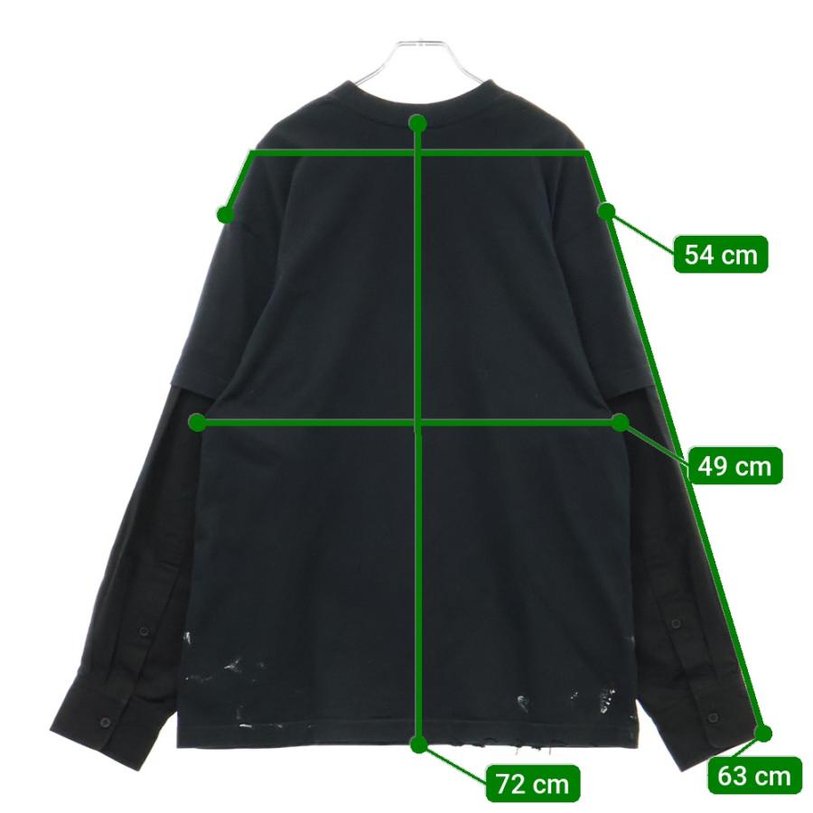 BALENCIAGA バレンシアガ 22AW 698631 TMV88 メタルロゴ シャツ BALENCIAGA バレンシアガ 22AW 698631 TMV88 メタルロゴ シャツ