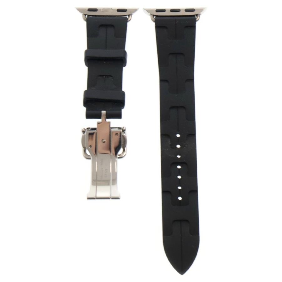 HERMES エルメス シンプルトゥール キリム ブラック 黒 シルバー