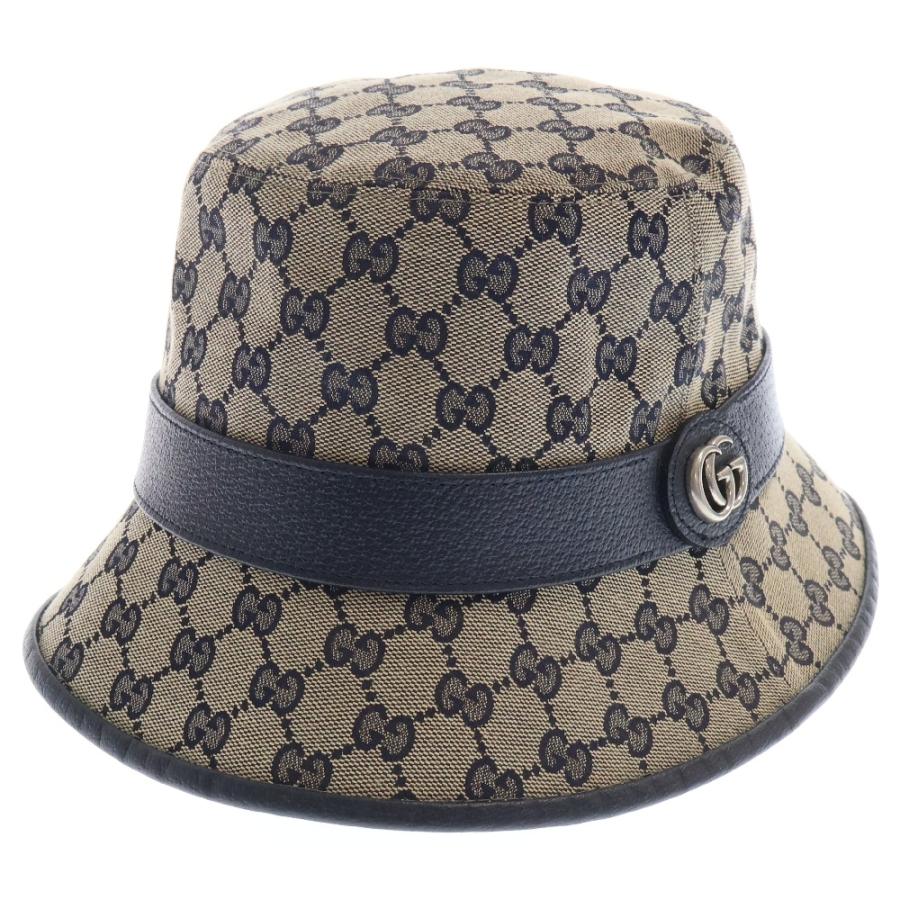 GUCCI（グッチ） GGキャンバス コットン バケットハット ベージュ 576587 4HG53 : BRING Yahoo!ショップ ...