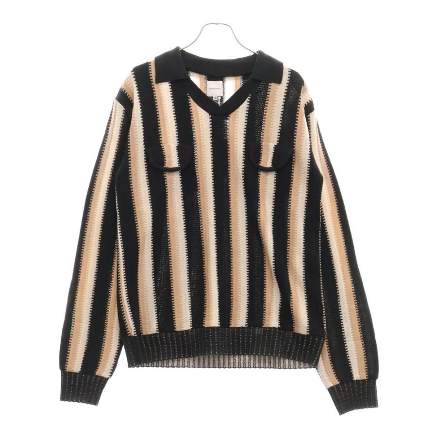 Sasquatchfabrix. サスクワッチファブリックス 24SS STRIPE GAME KNIT 