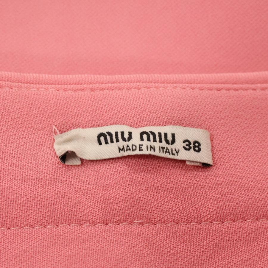 miumiu ミュウミュウ Mini Skirt 裾ラインストーン レディース