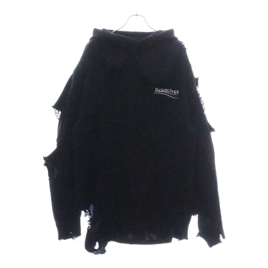 【極美品】BALENCIAGA バレンシアガ　デストロイ　ロゴニット　クラッシュ 極美品】BALENCIAGA バレンシアガ デストロイ ロゴニット クラッシュ