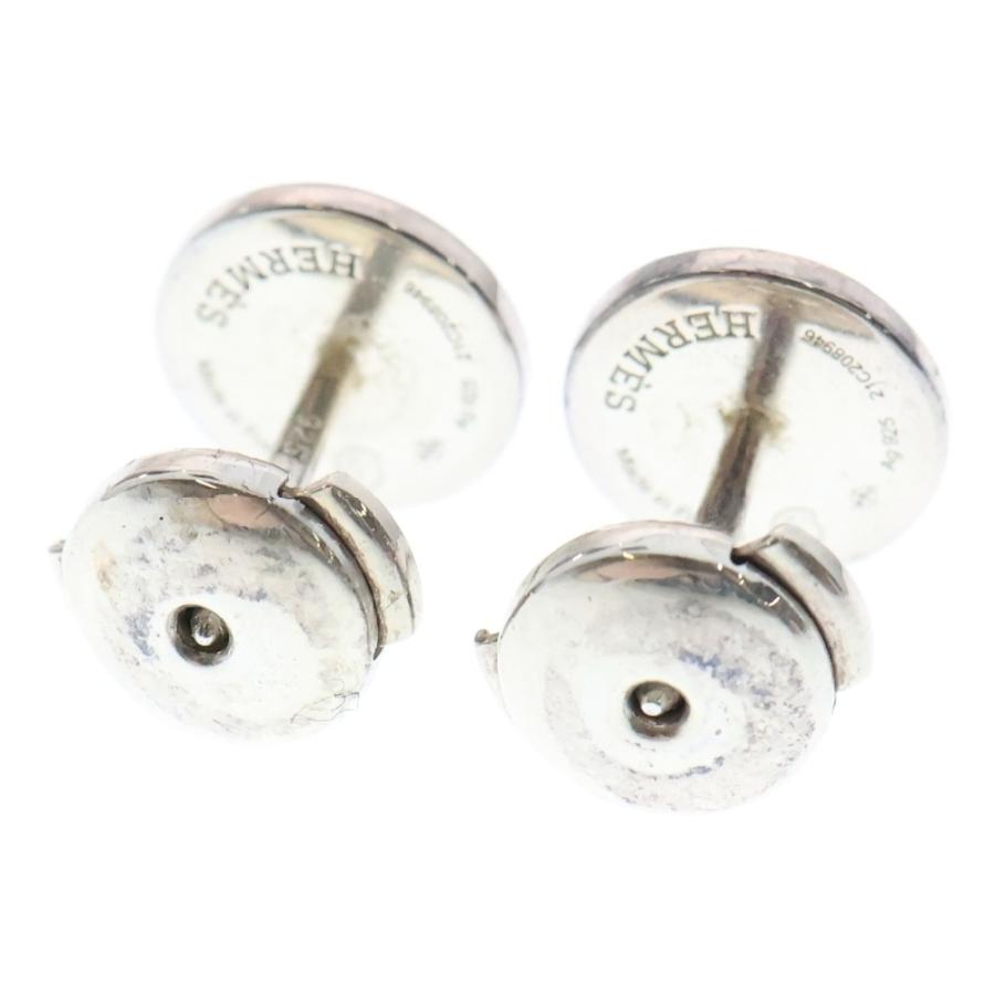 HERMES ピアス HERMES エルメス エクスリブリス TPM 両耳 ピアス シルバー