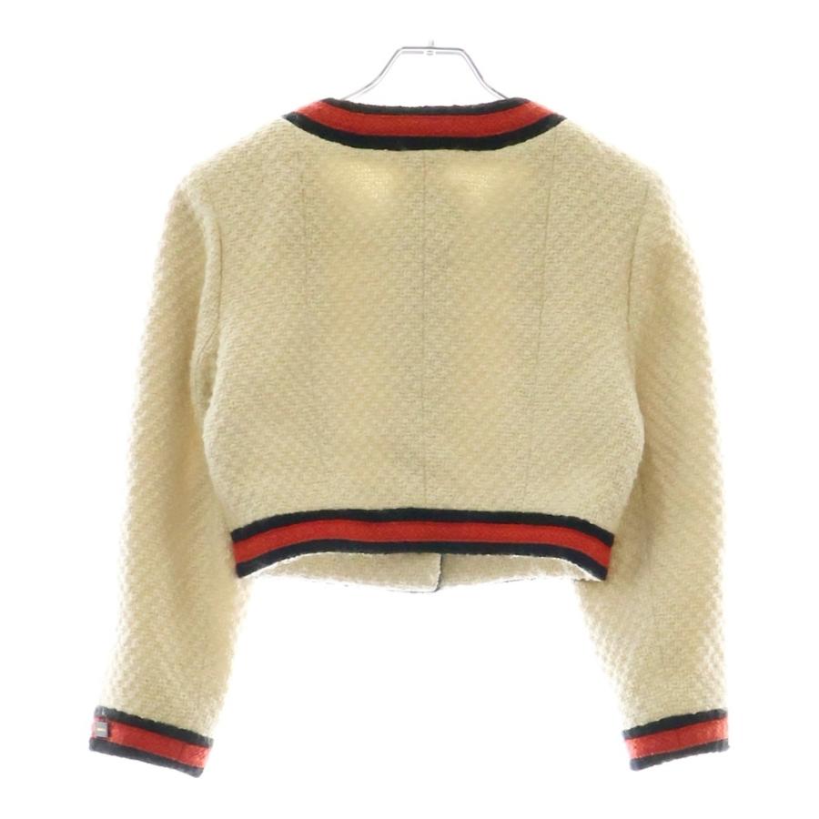 CHANEL（シャネル） ウール素材 ノーカラーツイードジャケット