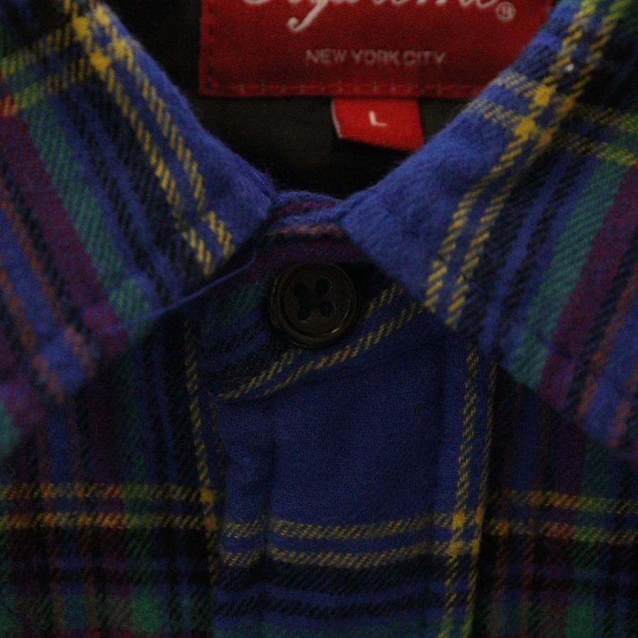 シュプリーム キルテッドフランネルシャツ チェック Supreme シュプリーム 14AW Quilted Zip Flannel Shirt キルテッド