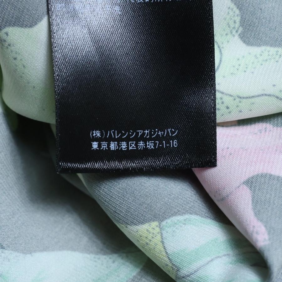 BALENCIAGA（バレンシアガ） フラワー総柄 ロング丈 シャツ ワンピース