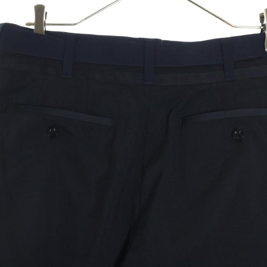 sacai（サカイ） 21AW SUITING PANTS スーチング ベルテッド タック