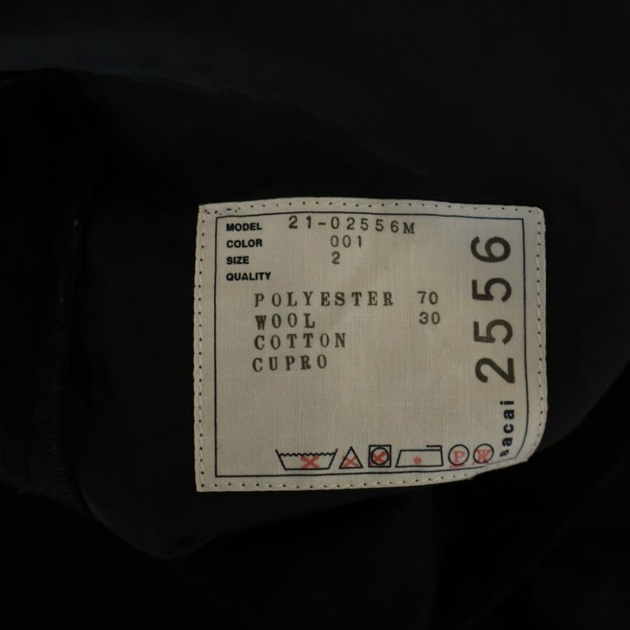 sacai（サカイ） 21AW SUITING PANTS スーチング ベルテッド タック