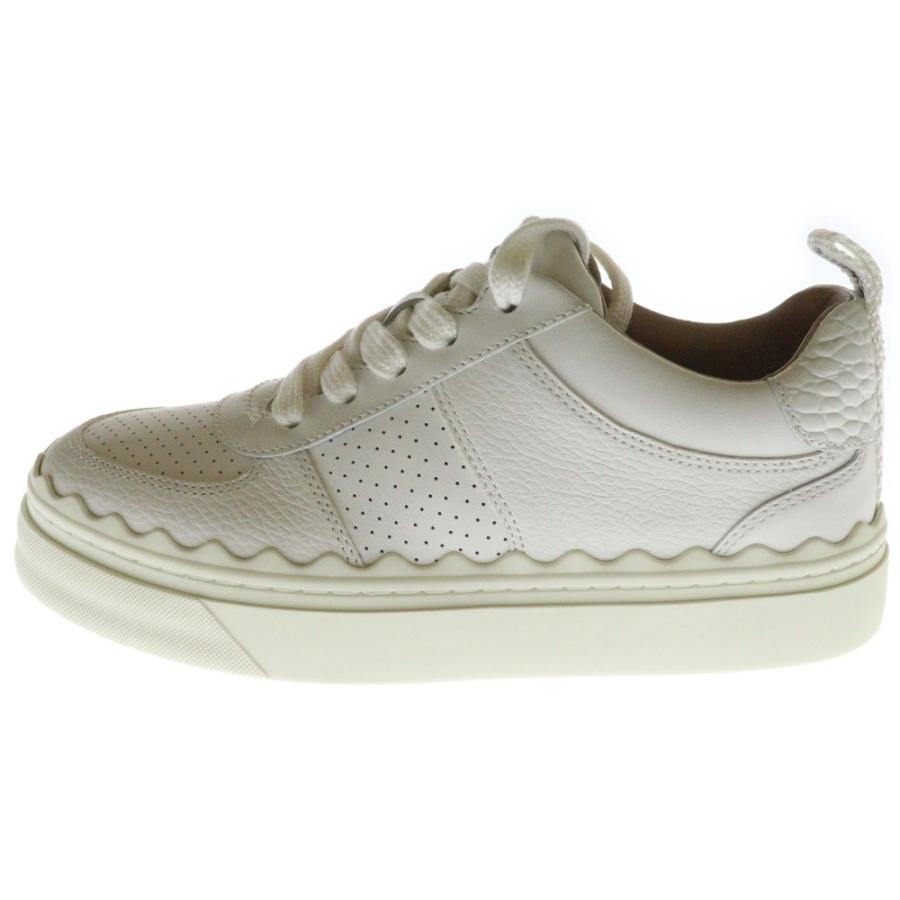 ✨美品　Chloe lauren スニーカー　ロゴテープ　ホワイトレザー　23 ✨美品 Chloe lauren スニーカー ロゴテープ ホワイトレザー 23 - メルカリ