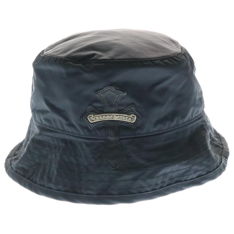 Chrome Hearts クロスパッチ ナイロン バケットハット クロムハーツ クロムハーツ【CHROMEHEARTS】クロスパッチ付ナイロンバケットハットM