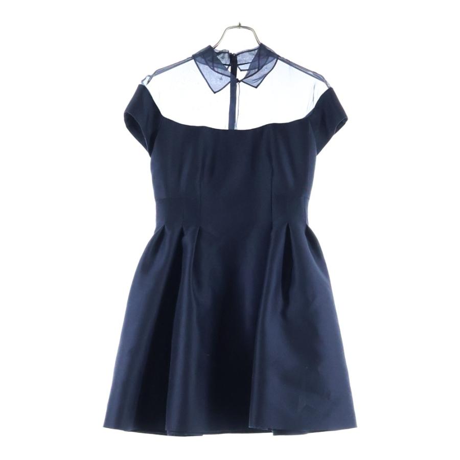 DIOR (ディオール) シースルー切替 ウール レディース ワンピース