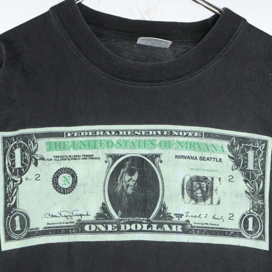 ヴィンテージ 90s NIRVANA KURT COBAIN DOLLAR NEVERMIND TEE