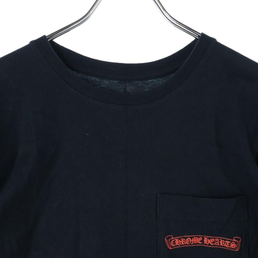 CHROME HEARTS CHレザーパッチ スクロールラベル 半袖Tシャツ 新品未使用 クロムハーツ スクロールラベル Tシャツ 半袖 メンズ sizeL